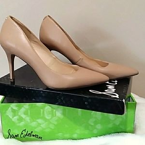Circus by Sam Edelman Nude Leather Heels